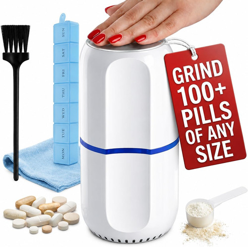 Electric pill crusher for fine - crusher,